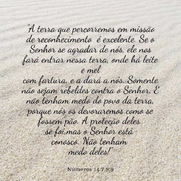 Números 14:7-9