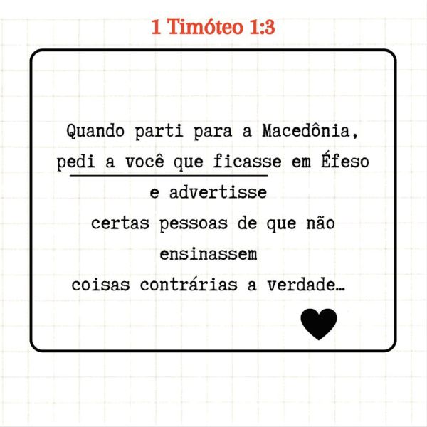 1 Timóteo 1:3