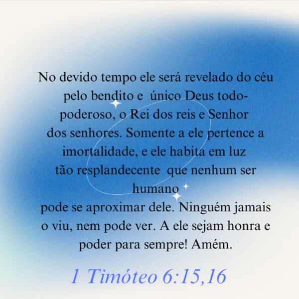 1 Timóteo 6:15-16