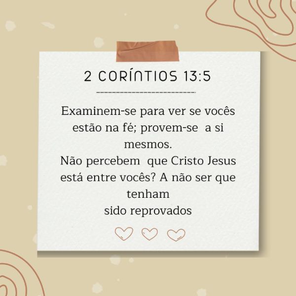 2 Coríntios 13:5