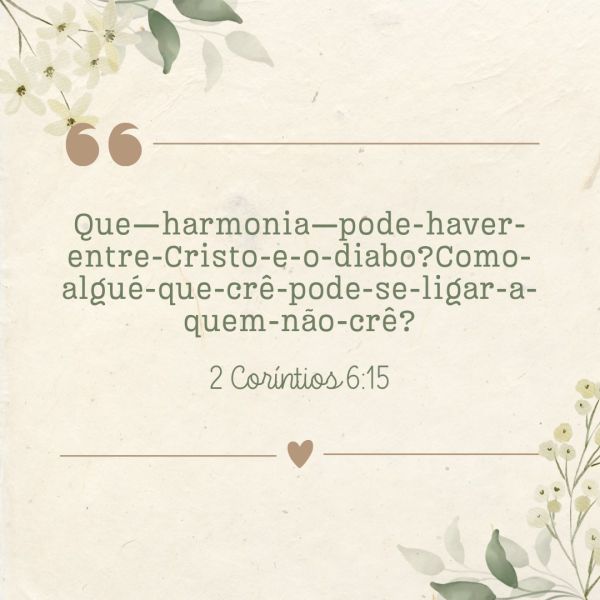 2 Coríntios 6:15